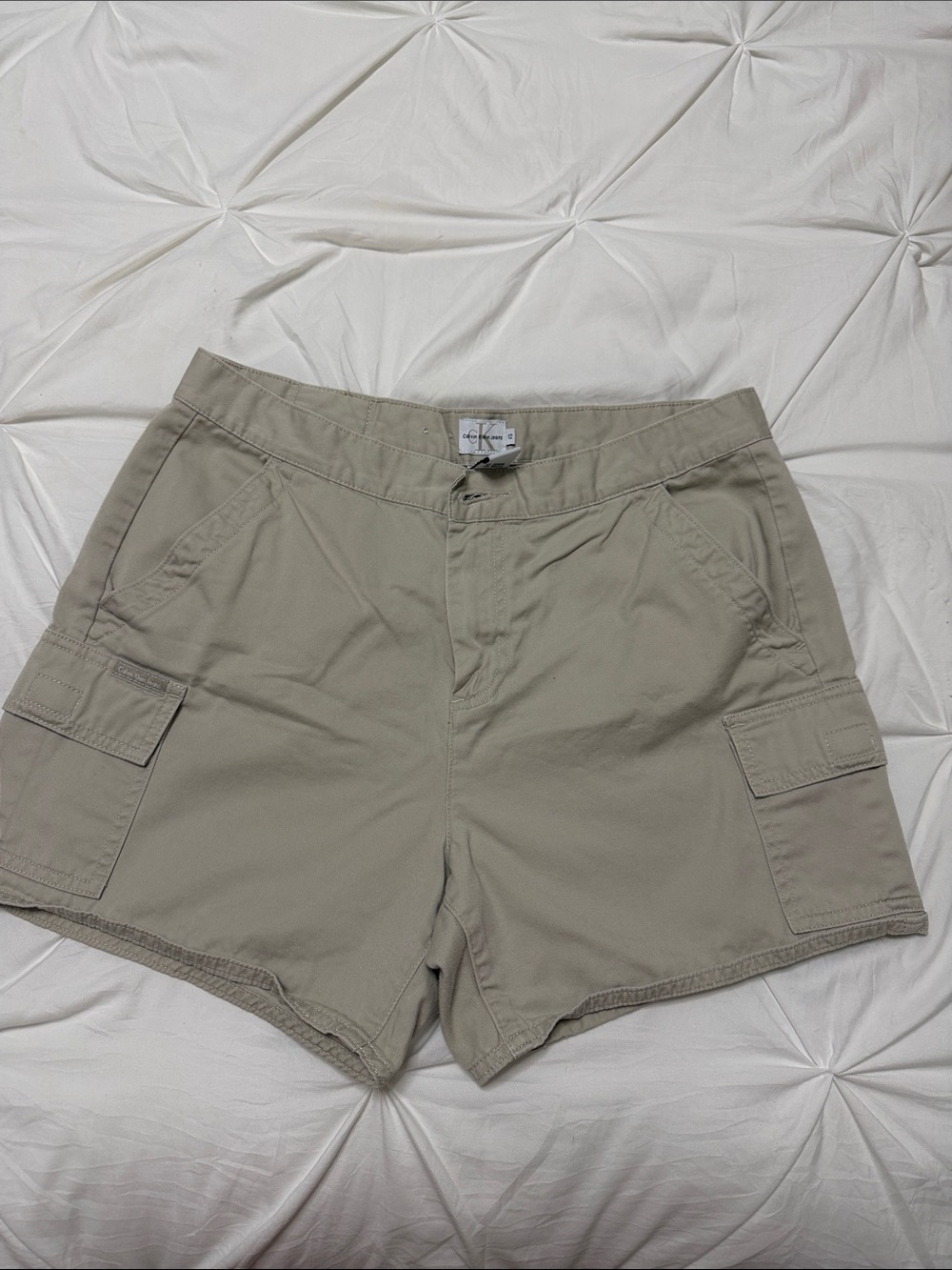 Calvin Klein Woman’s Khaki Cargo Shorts
